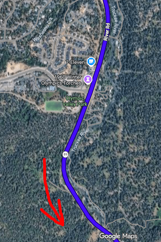Olympic Valley on Google Maps.